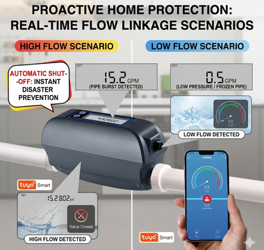 Smart Water Security for Every Home: Meet the Haozee Ultrasonic Flow & Leak Defense System