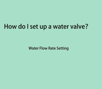 How do I set up a water valve?---water flow alarm