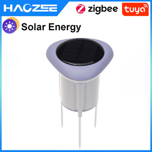 Haozee Tuya Smart Zigbee Soil Sensor Planting Solar Power IP66 Support Home Assistant