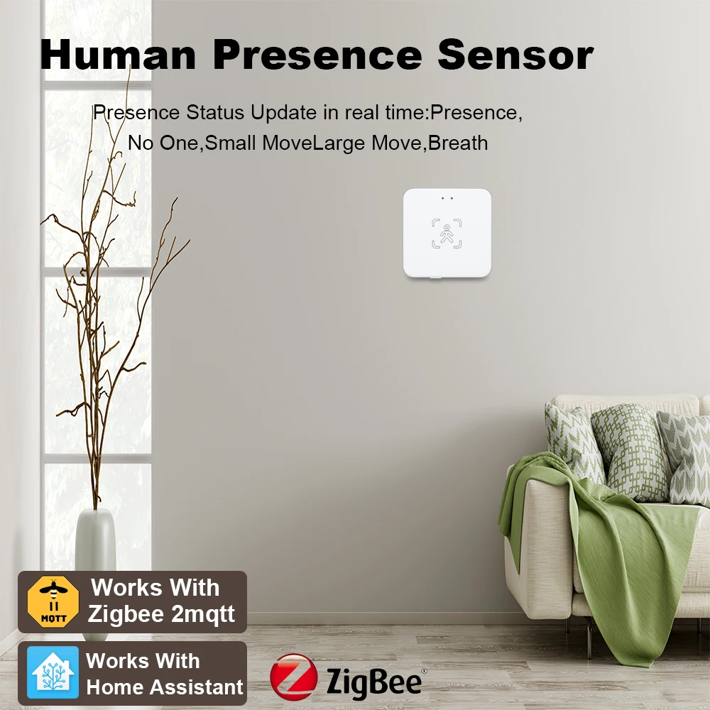 4-Pack Zigbee Wireless Motion Sensors For Alexa & Smart Home – Hubitat Compatible