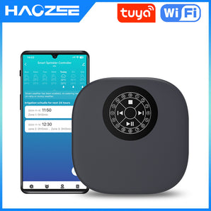 Haozee WiFi Smart Sprinkler Controller,16-Zone Smart Irrigation Controller Automated Water Scheduling