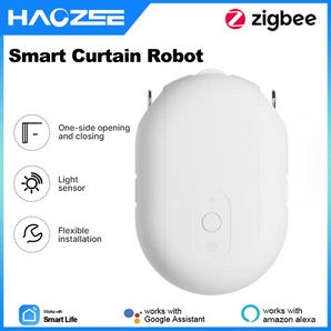 Haozee Tuya ZigBee Smart Roller Blind Motor Robot Timing Auto Opener Closer App Remote Control Support Home Assistant