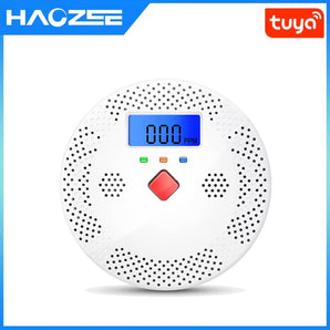 Haozee Tuya WiFi Smart Carbon Monoxide Detector Alarm 85dB Sound