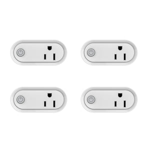 Haozee ZigBee Smart Plug 4 Pack with Real-time Energy Monitoring,15A Outlet, ZigBee Hub Required,Work with Home Assistant Zigbee2mqtt