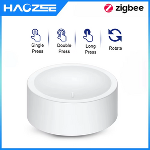 Haozee Smart Zigbee Scene Switch Dimmer Button Knob Controller for Home Automation  Intelligent DIY Switch Support Home Assistant