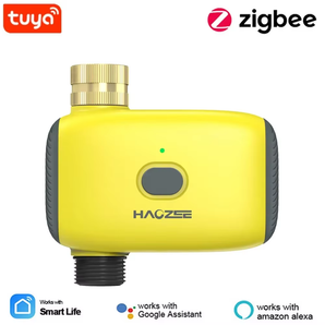Haozee Smart Irrigation Computer, intelligente watertimer voor tuinslangen, vereist Tuya Zigbee Hub, ondersteunt Home Assistant Zigbee2mqtt automatisch irrigatiecontrolesysteem