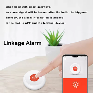 Haozee Tuya ZigBee/Wifi SOS Emergency Butto Elderly Children Alarm Emergency Help Switch Support Home Assistant Zigbee2mqtt