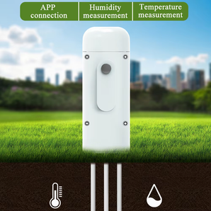 Haozee Tuya Smart Zigbee Soil Tester Temperature and Humidity Meter Waterproof  Moisture Garden Irrigation Home Assistant