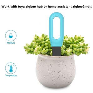 Haozee Tuya Smart Zigbee Soil Tester Temperature and Humidity Meter Thermo Hygrometer Garden Automation Irrigation Detector