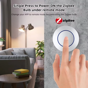 Haozee Smart Zigbee Switch Push Scene Button Switch Wireless Remote On Off Key Controller Scenario Switch Support Home Assistant