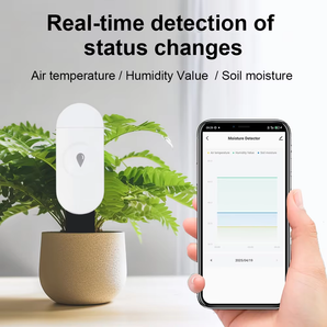 Haozee Tuya Zigbee Temperature Humidity Moisture Detector Smart Soil Tester Moisture Sensor Real Time Monitor Support Home Assistant Z2
