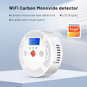 Haozee Tuya WiFi Smart Carbon Monoxide Detector Alarm 85dB Sound