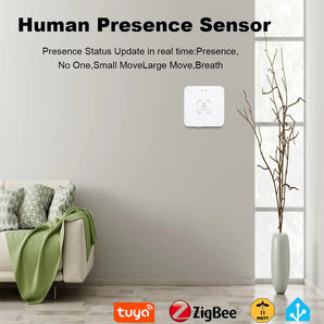Haozee 24G Tuya Zigbee Human Presence Detector Support Home Assistant