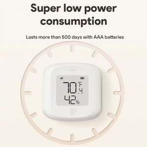 Haozee Smart WiFi/Zigbee Temperature and Humidity Sensor Indoor Hygrometer Thermometer with LCD Display Support Alexa Google Home