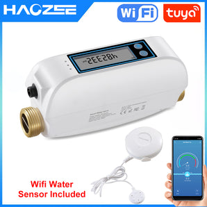 WiFi Smart Water Valve and Automatic Shutoff-White
