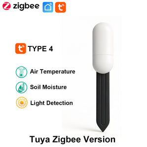 3-in-1 Smart Mini Soil Moisture, Temperature & Sunlight Sensor