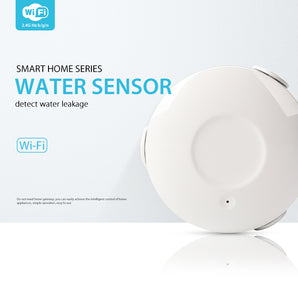 Haozee Tuya WiFi Smart Water Leak Sensor Water Overflow Level Detector Alarm System Flood Leakage Sensor Remote Control Monitor