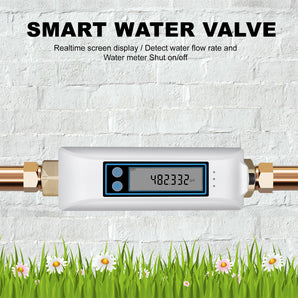 WiFi Smart Water Valve and Automatic Shutoff-White